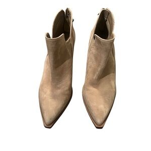 Vince Camuto Beige Ankle Booties